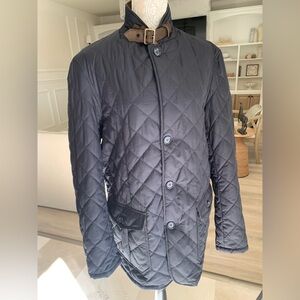 Barbour Diamond Quilted Button-Up Jacket Size XL